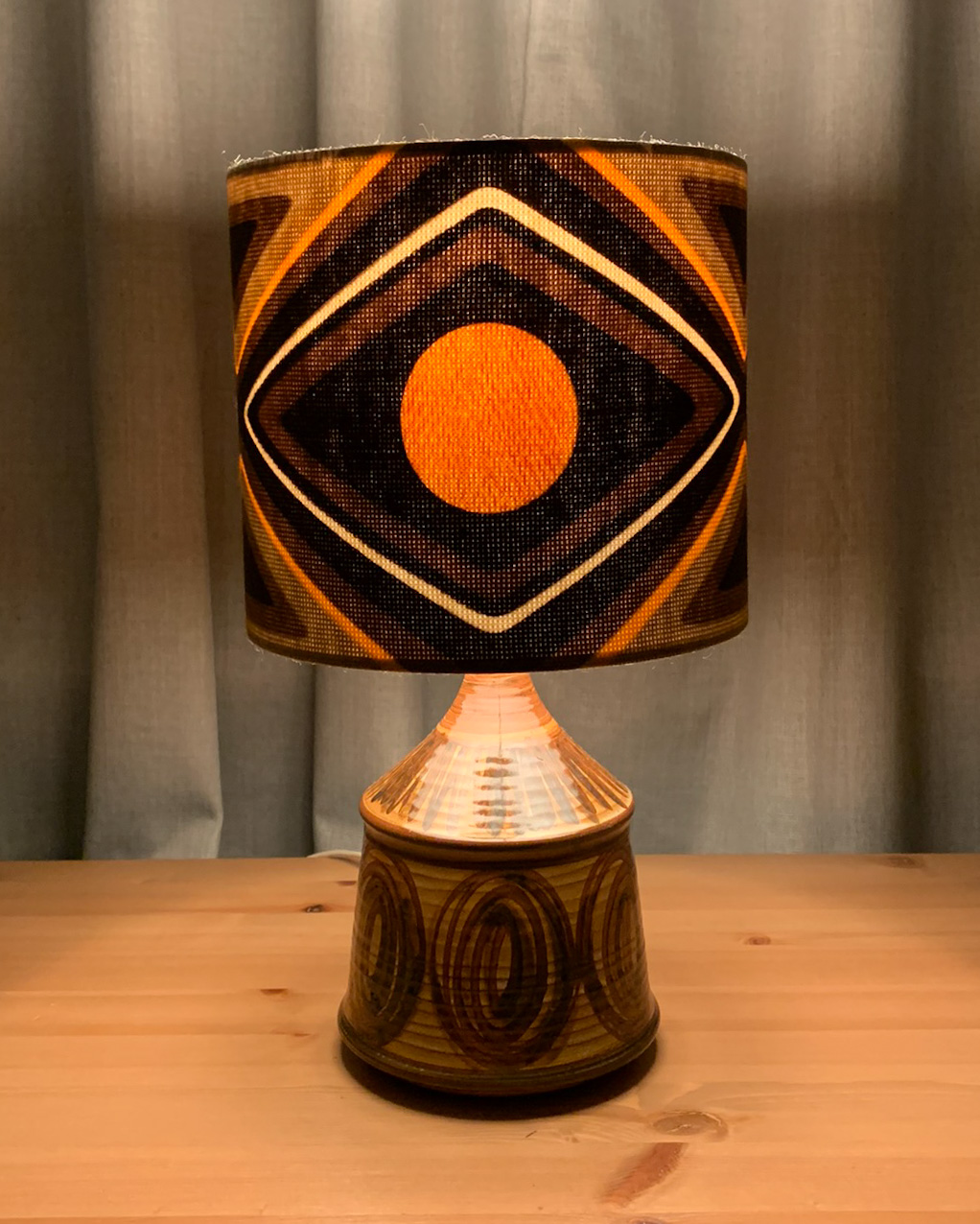 'Chocolate Drop' vintage lamp - Gosh and Absolutely